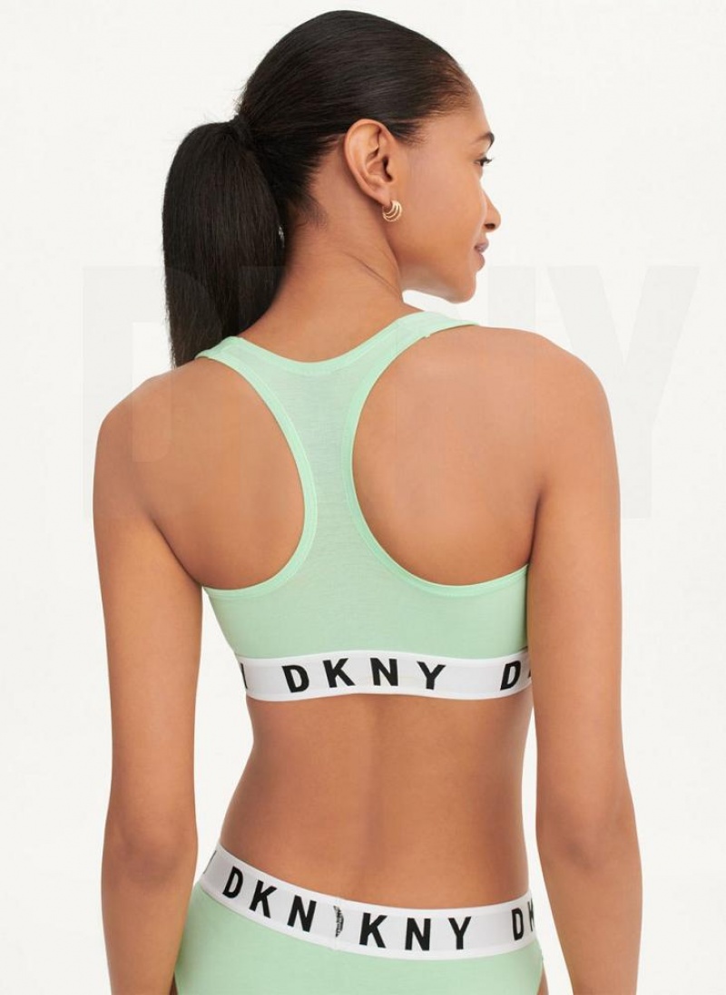 DKNY Cozy Boyfriend Racerback BHs Damen Grün | Austria_D1422