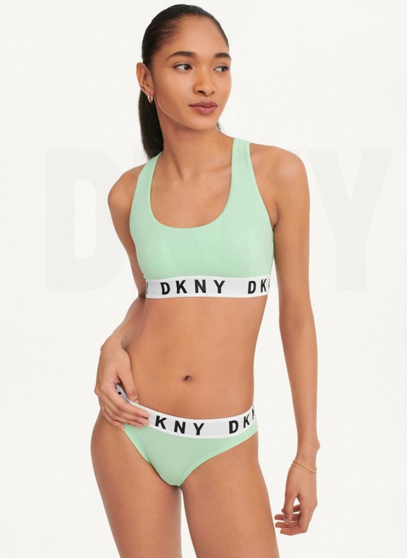 DKNY Cozy Boyfriend Racerback BHs Damen Grün | Austria_D1422