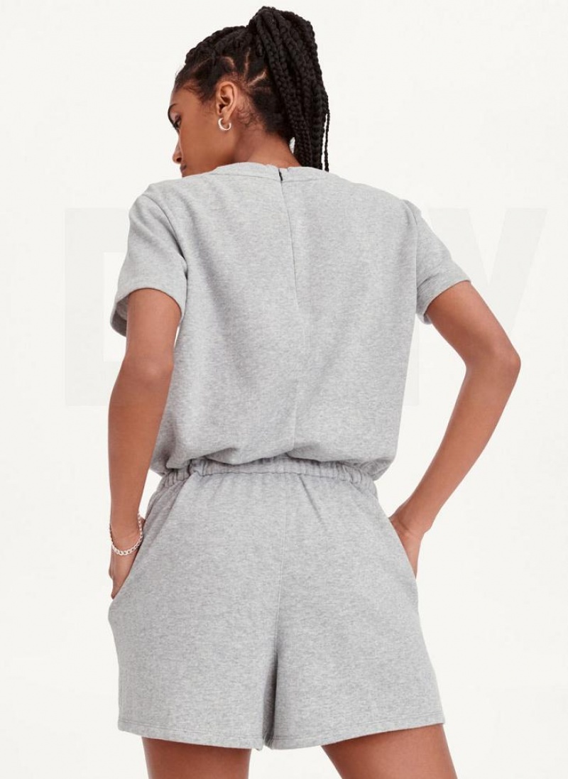 DKNY Crew Neck Jumpsuit Damen Grau | Austria_D0814