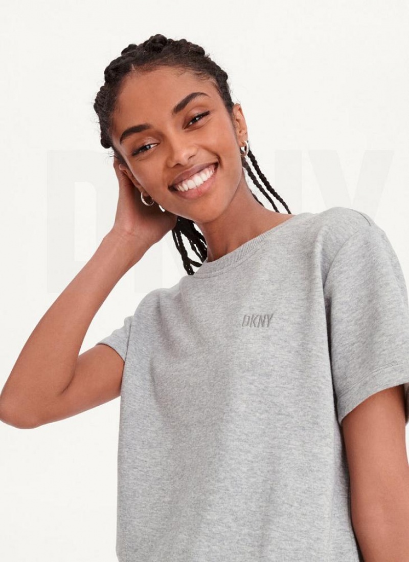 DKNY Crew Neck Jumpsuit Damen Grau | Austria_D0814