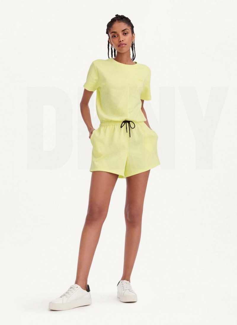 DKNY Crew Neck Jumpsuit Damen Zitrone | Austria_D0836