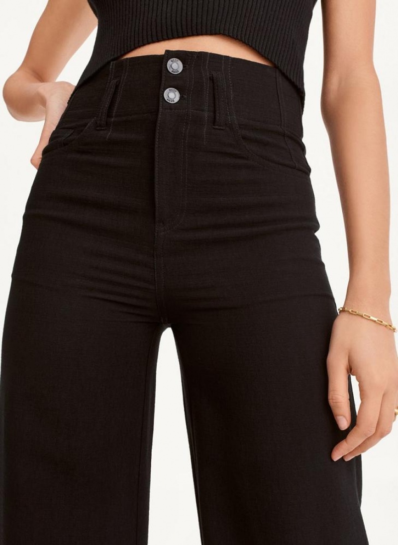 DKNY Crinkle Dressing Hose Damen Schwarz | Austria_D1699