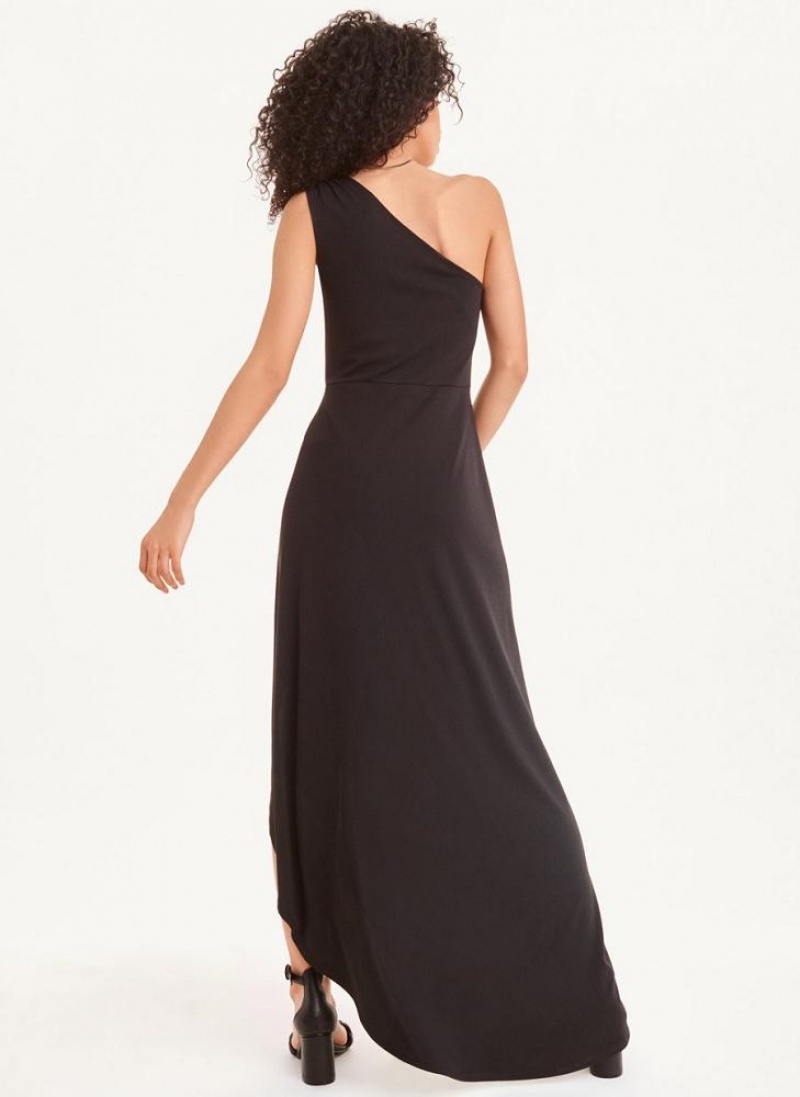 DKNY Crisp Knit Kleid Damen Schwarz | Austria_D0927