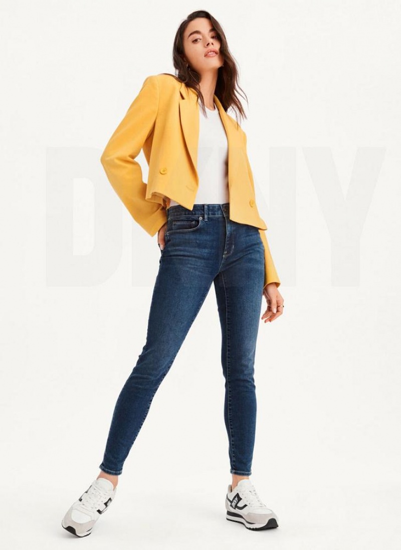 DKNY Cropped Blazer Damen Braun | Austria_D0569