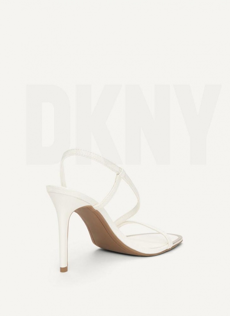 DKNY Danielle Riemchen Hohe Schuhe Damen Weiß | Austria_D1403