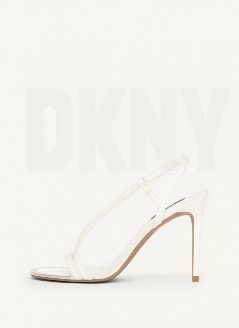 DKNY Danielle Riemchen Hohe Schuhe Damen Weiß | Austria_D1403