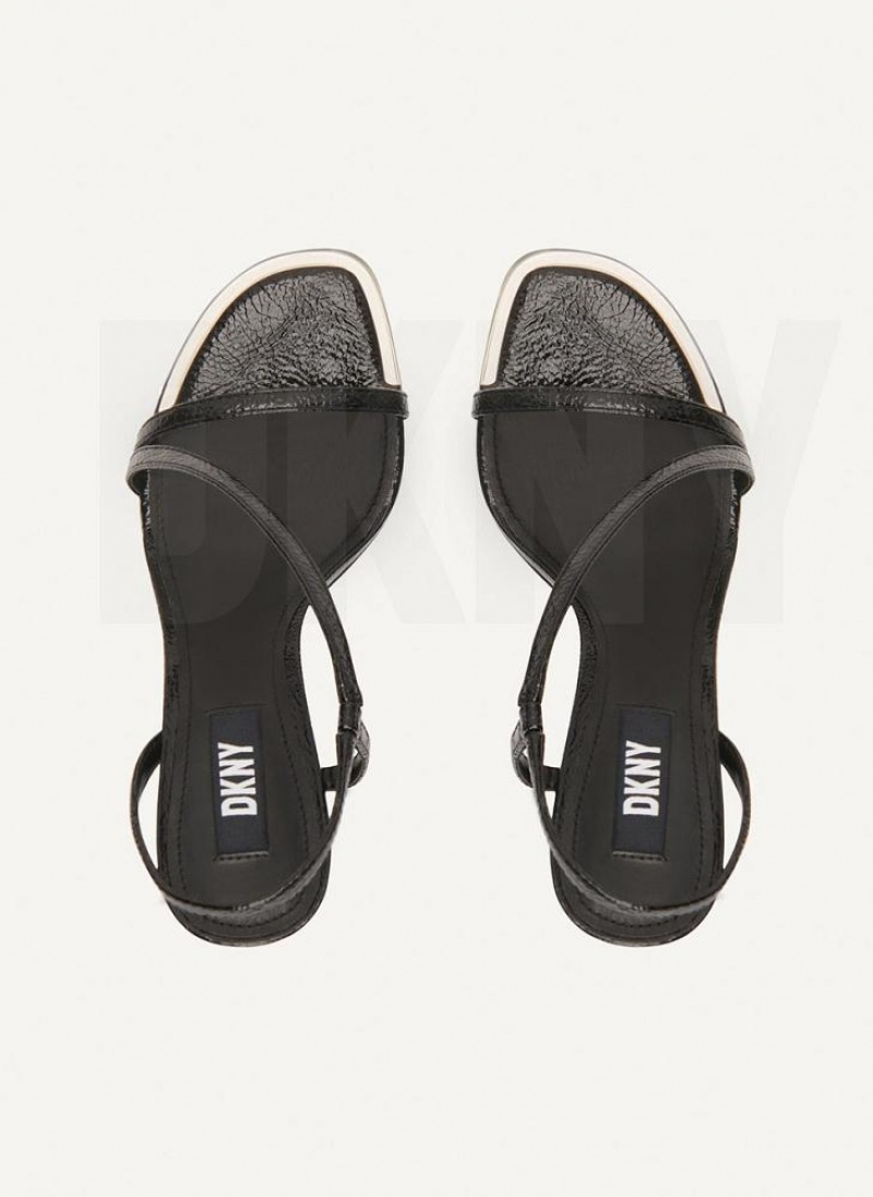 DKNY Danielle Riemchen Sandalen Damen Schwarz | Austria_D0591