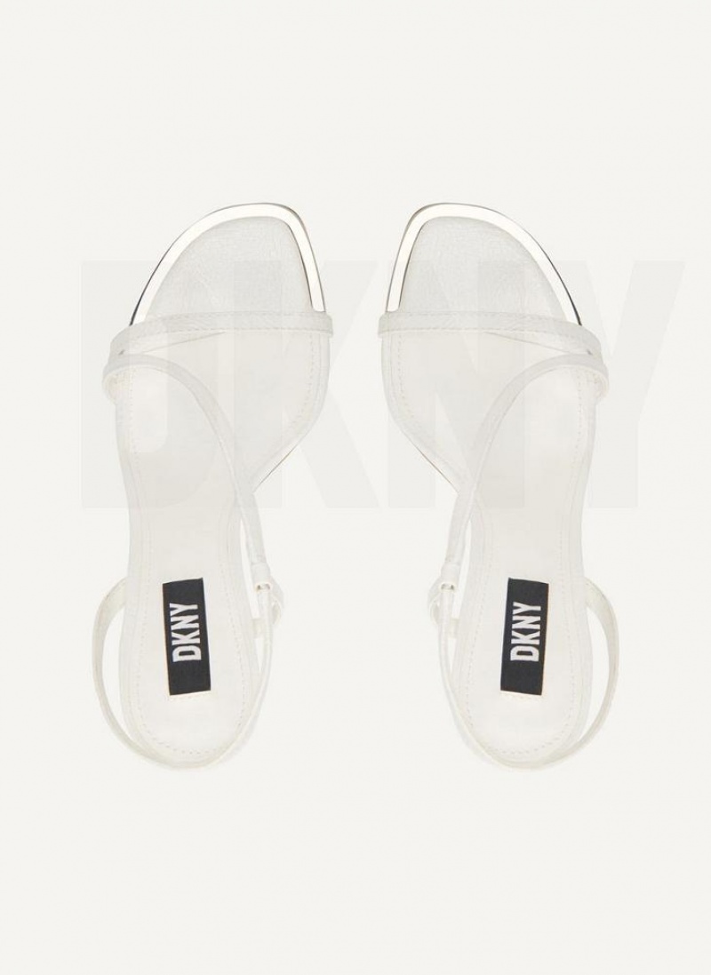 DKNY Danielle Riemchen Sandalen Damen Weiß | Austria_D1801