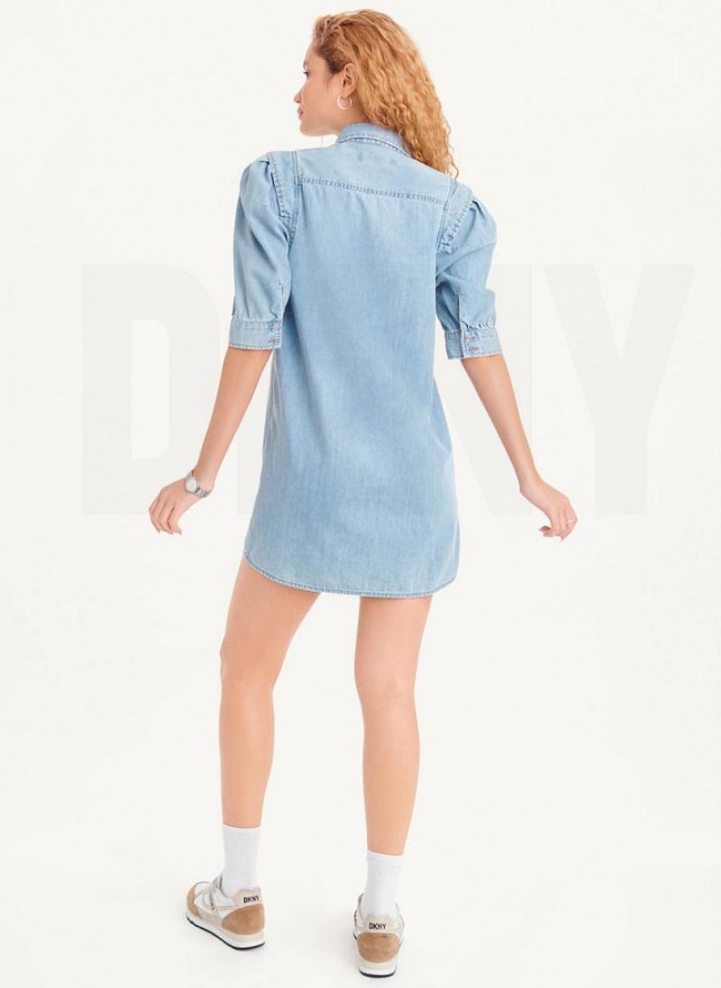 DKNY Denim Kleid Damen Waschen | Austria_D0303