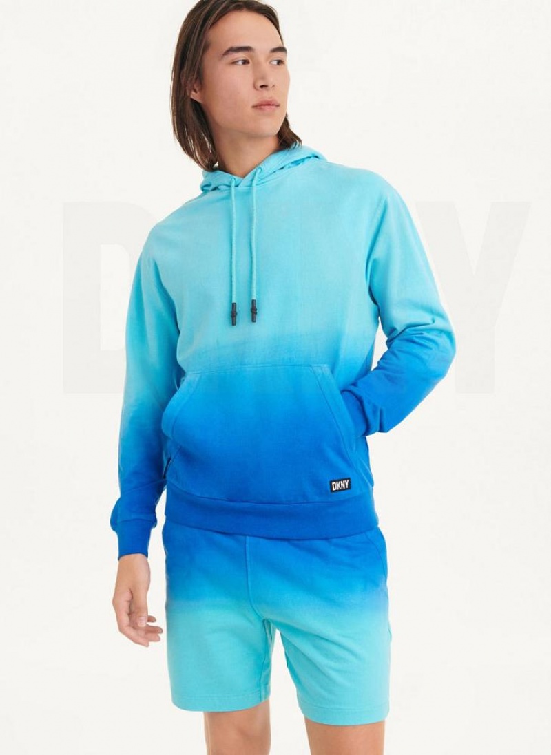 DKNY Dipped Ombre Hoodies Herren Blau | Austria_D1673