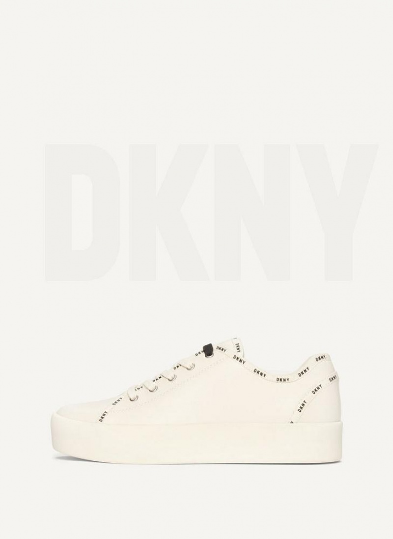 DKNY Dkny Court Sneakers Damen Weiß | Austria_D0490