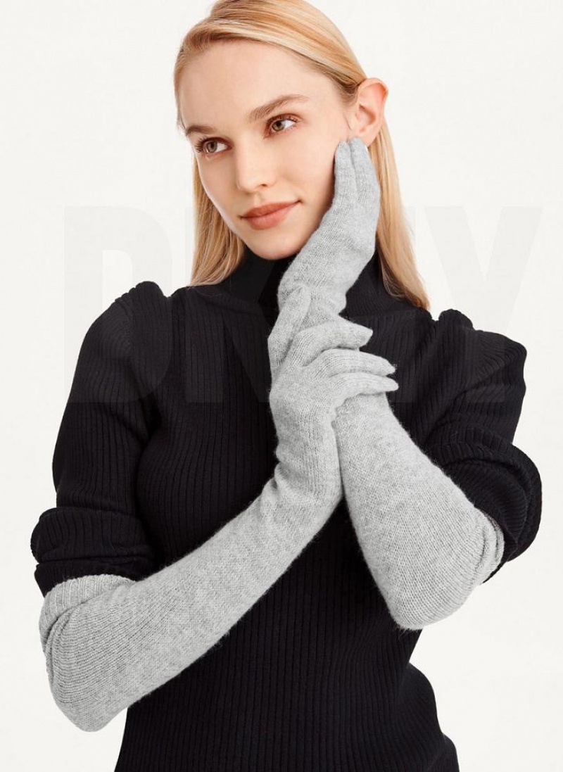 DKNY Elbow Handschuhe Damen Grau | Austria_D0874