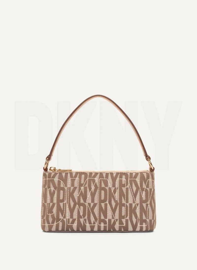 DKNY Elsa Demi Umhängetasche Damen Braun | Austria_D0693