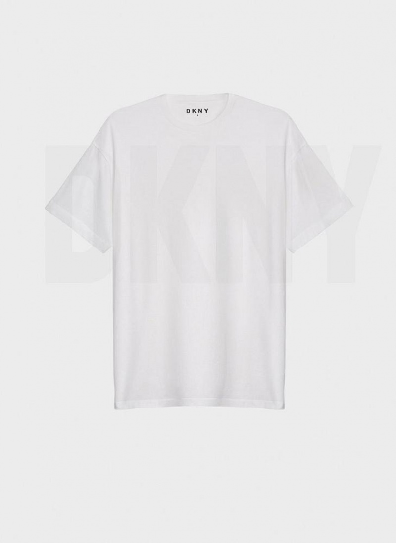 DKNY Essential T-shirts Damen Weiß | Austria_D1799