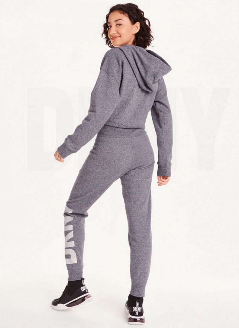 DKNY Exploded Logo Jogginghose Damen Grau | Austria_D1374