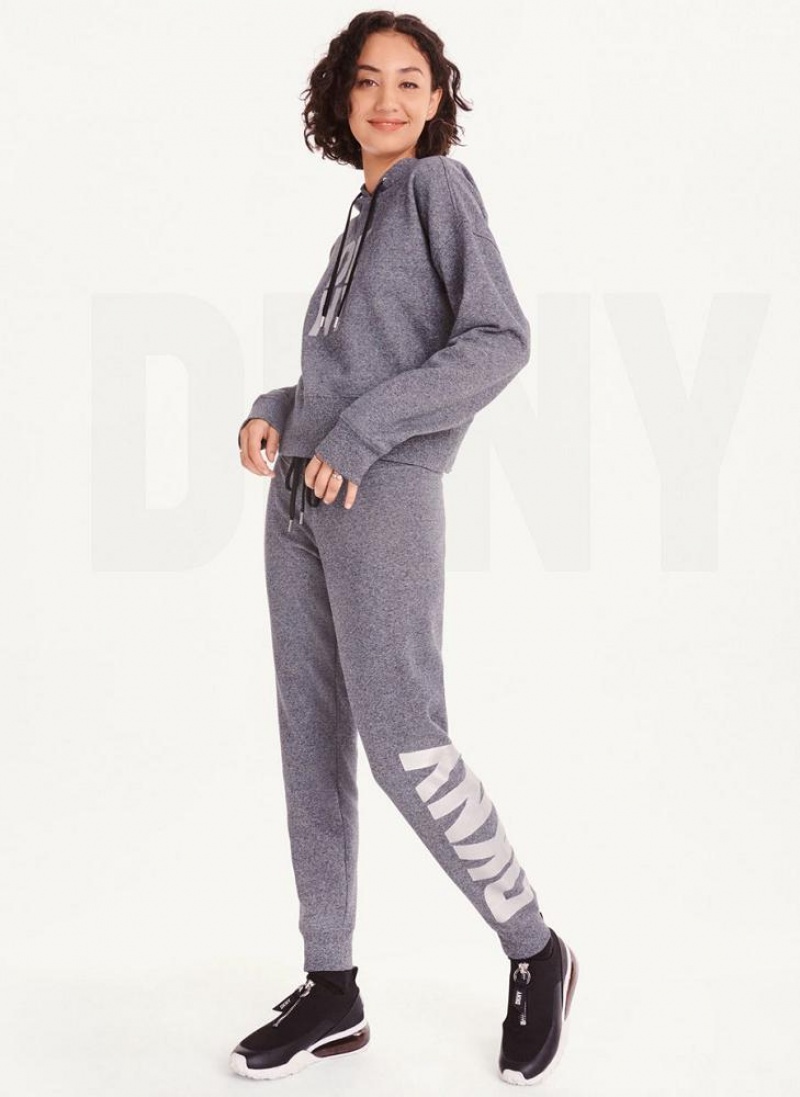 DKNY Exploded Logo Jogginghose Damen Grau | Austria_D1374