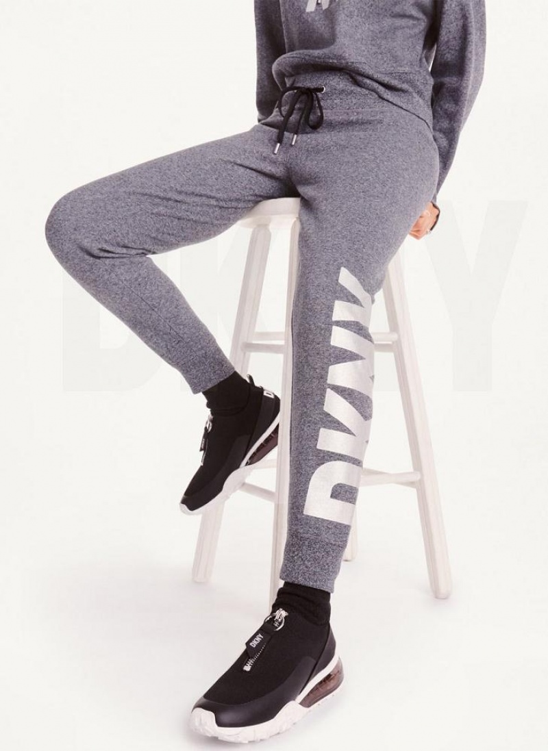 DKNY Exploded Logo Jogginghose Damen Grau | Austria_D1374