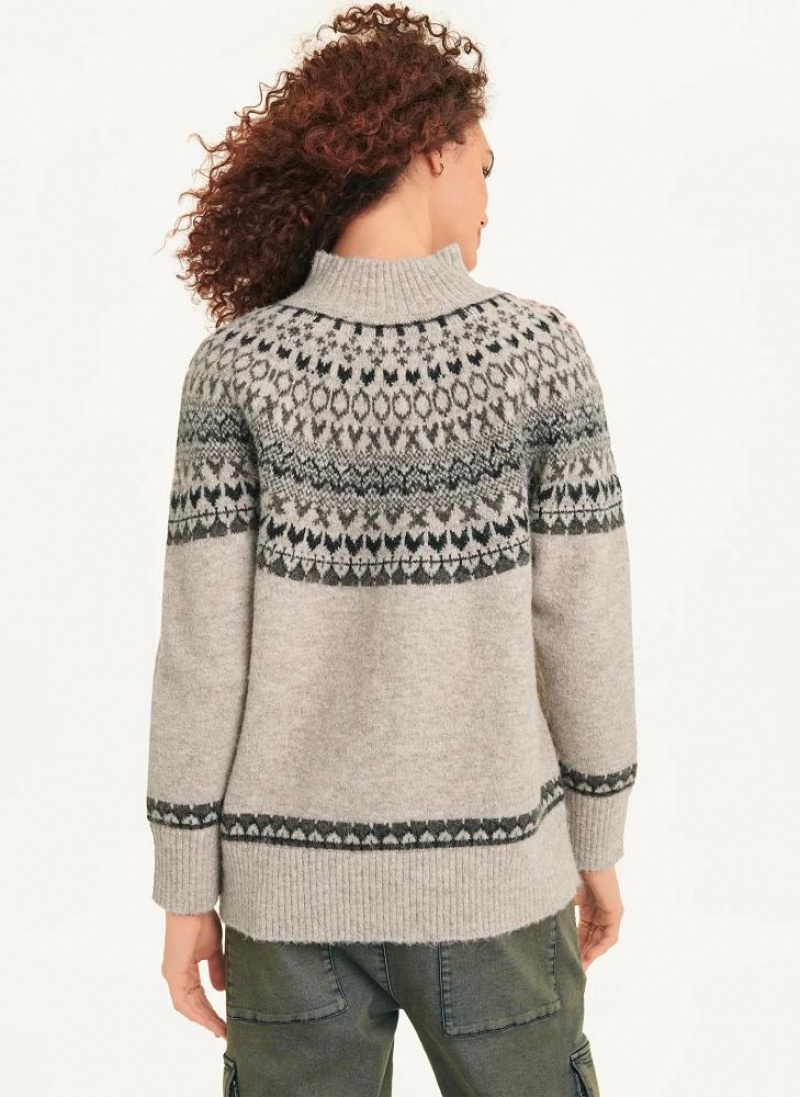 DKNY Fair Isle Pullover Damen Beige | Austria_D1031