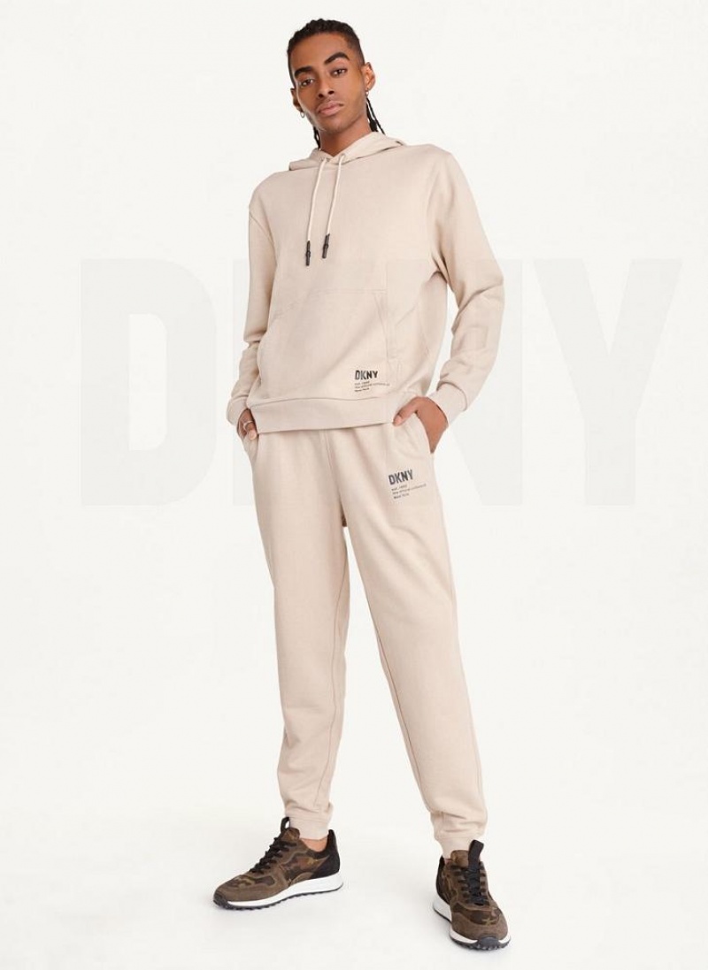 DKNY French Terry Hoodies Herren Khaki | Austria_D0884