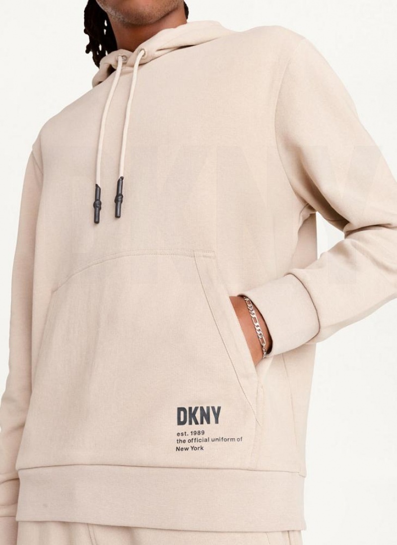 DKNY French Terry Hoodies Herren Khaki | Austria_D0884