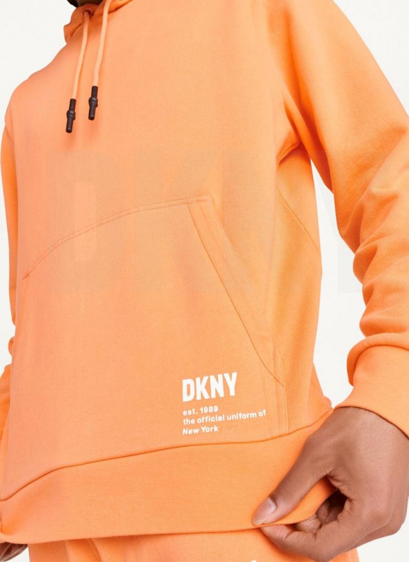 DKNY French Terry Hoodies Herren Orange | Austria_D0570