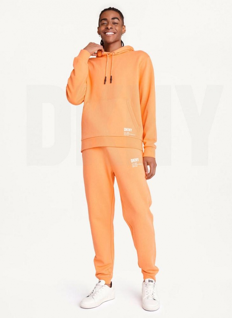 DKNY French Terry Hoodies Herren Orange | Austria_D0570