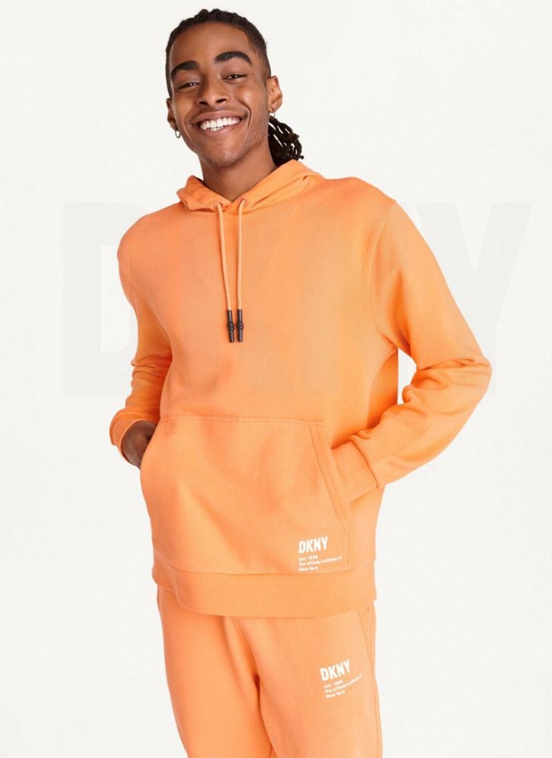 DKNY French Terry Hoodies Herren Orange | Austria_D0570