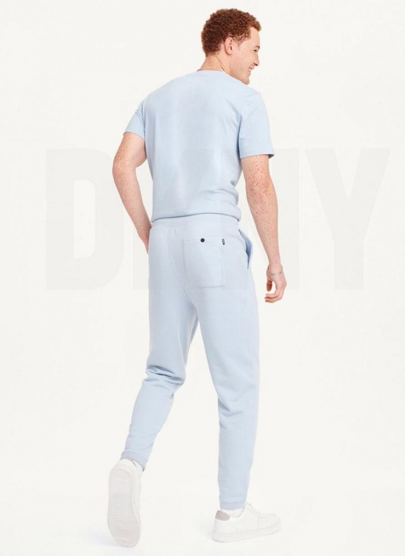 DKNY French Terry Hose Herren Blau | Austria_D1092