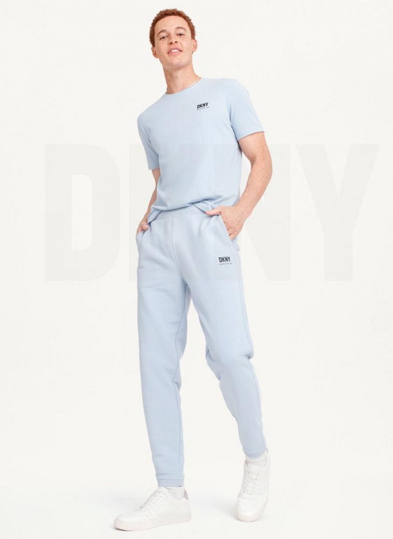 DKNY French Terry Hose Herren Blau | Austria_D1092