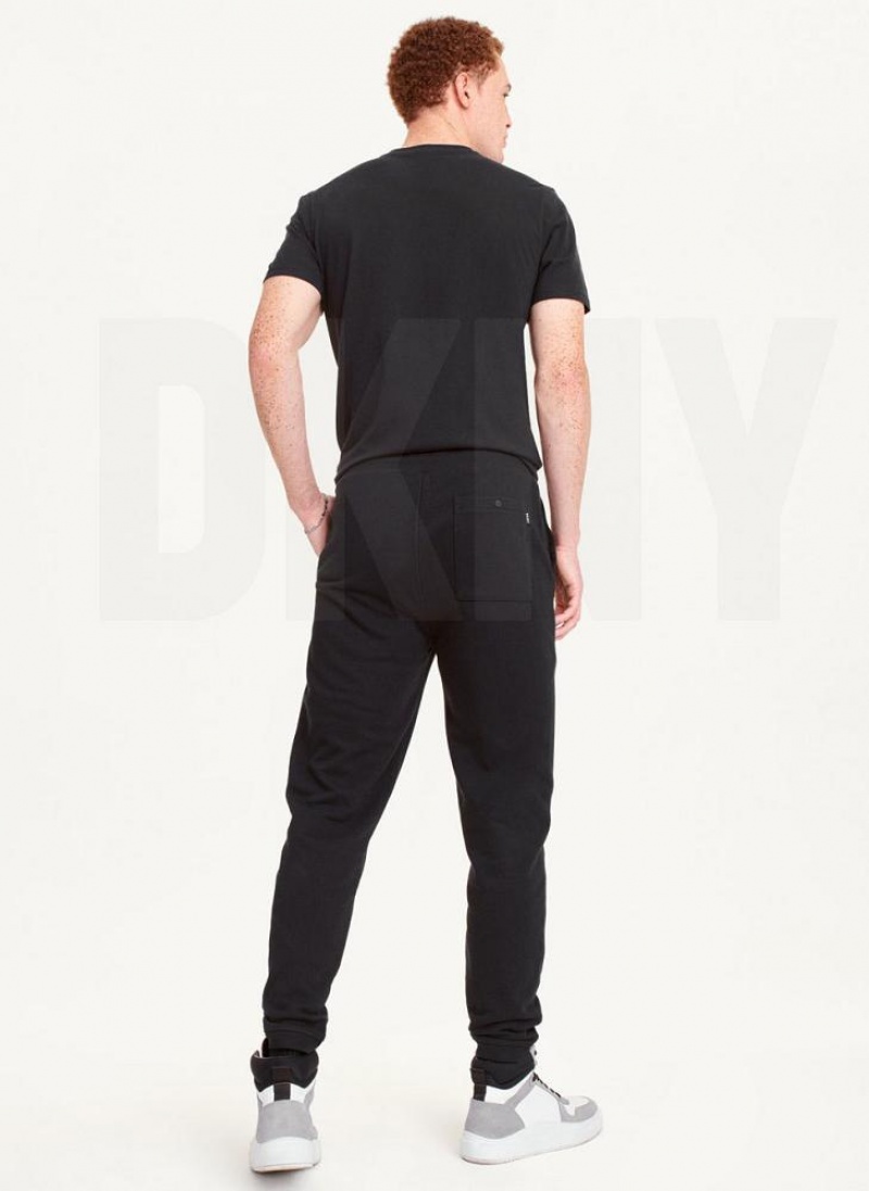 DKNY French Terry Hose Herren Schwarz | Austria_D0747