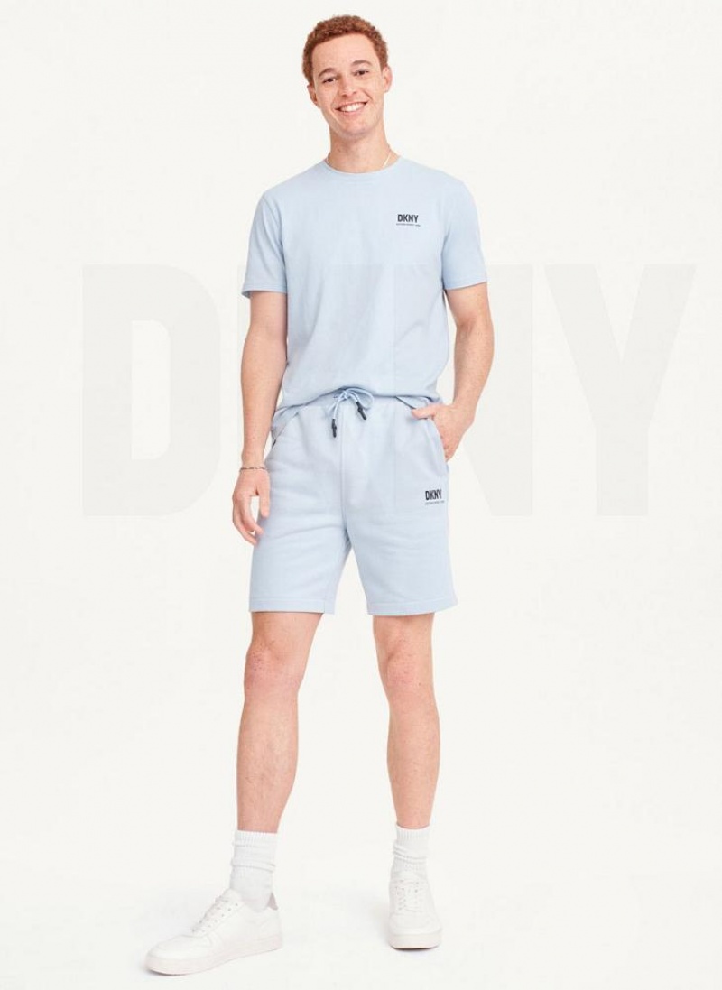 DKNY French Terry Kurze Hose Herren Blau | Austria_D1980