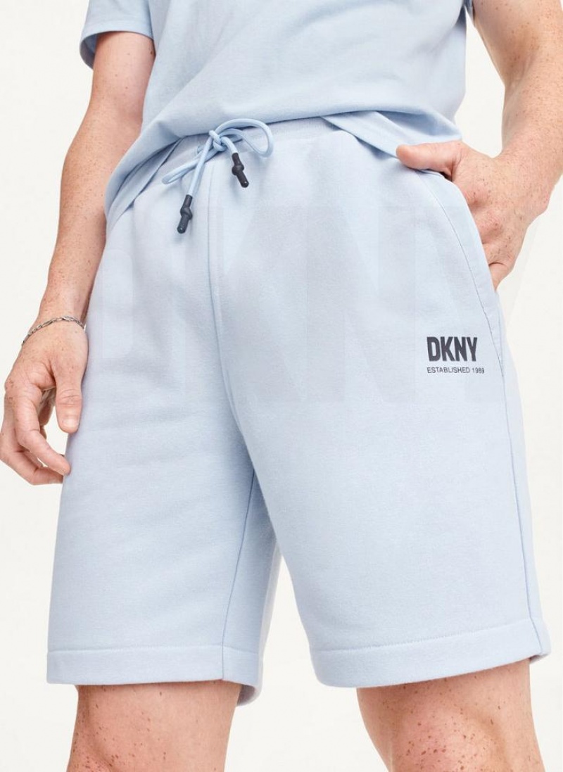 DKNY French Terry Kurze Hose Herren Blau | Austria_D1980