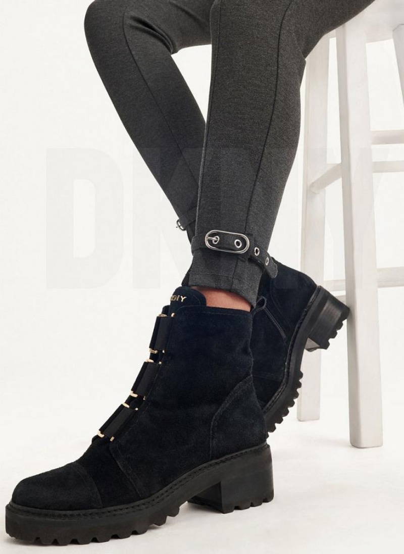 DKNY Front Seam With Buckled Ankle Hose Damen Grau | Austria_D1311