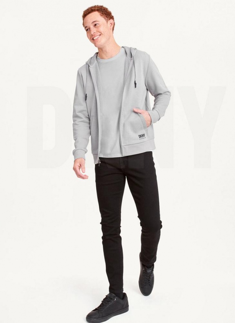 DKNY Full-Zip Hoodies Herren Grau | Austria_D1767