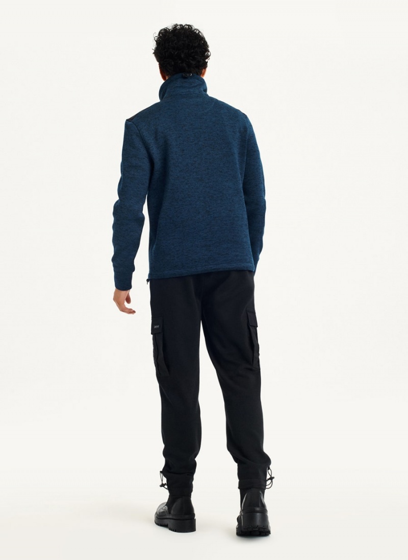 DKNY Funnel Neck Pullover Sweatshirts Herren Navy | Austria_D0392