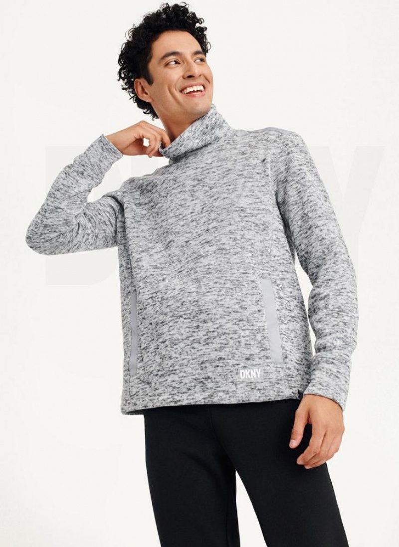 DKNY Funnel Neck Pullover Sweatshirts Herren Hellgrau | Austria_D0951