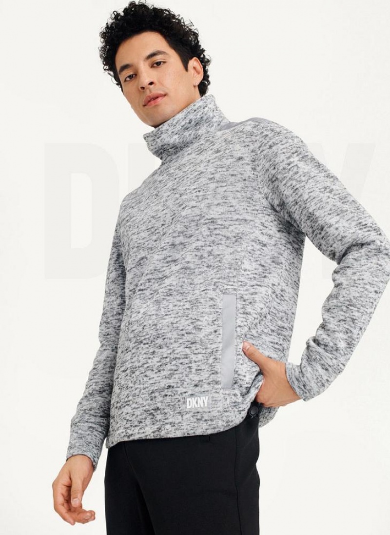 DKNY Funnel Neck Pullover Sweatshirts Herren Hellgrau | Austria_D0951