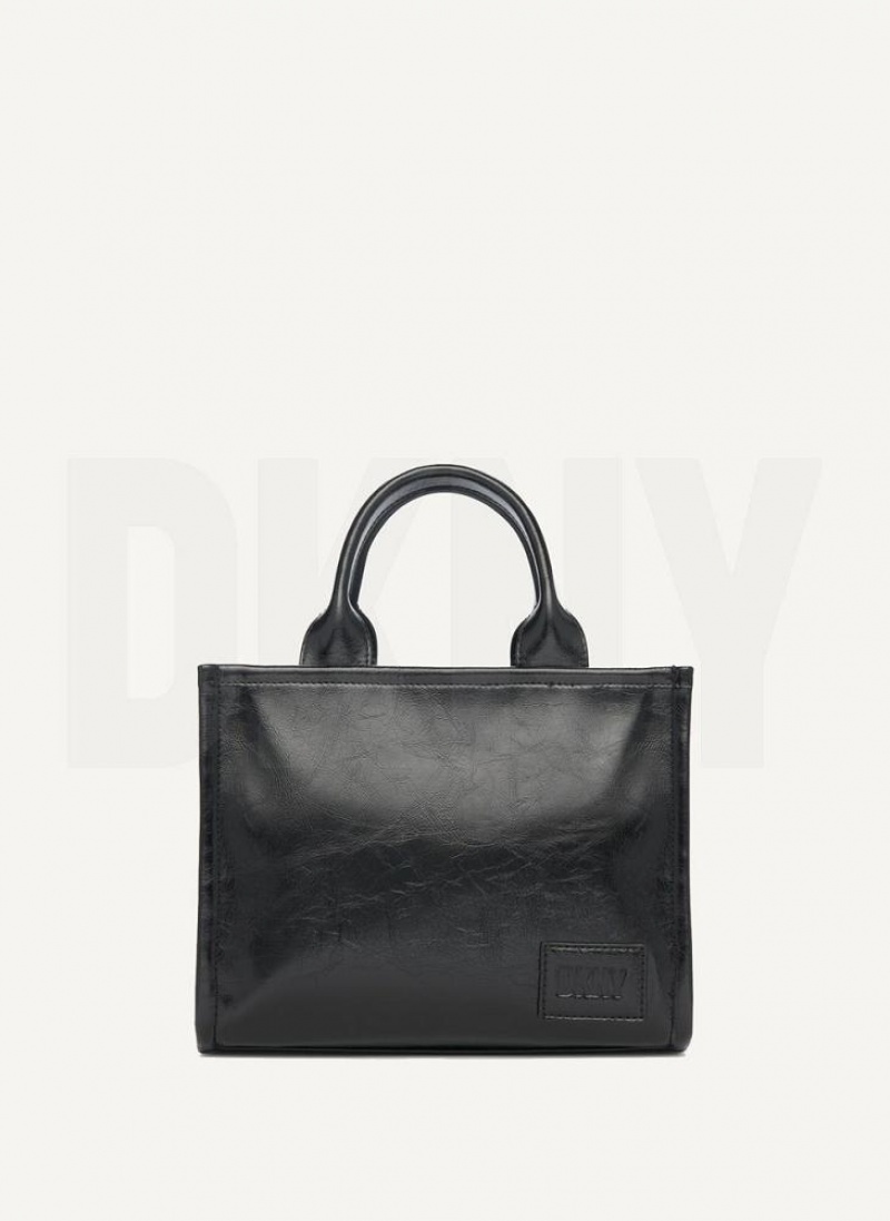 DKNY Hadlee Sm Tote Umhängetasche Damen Schwarz Grau | Austria_D1023