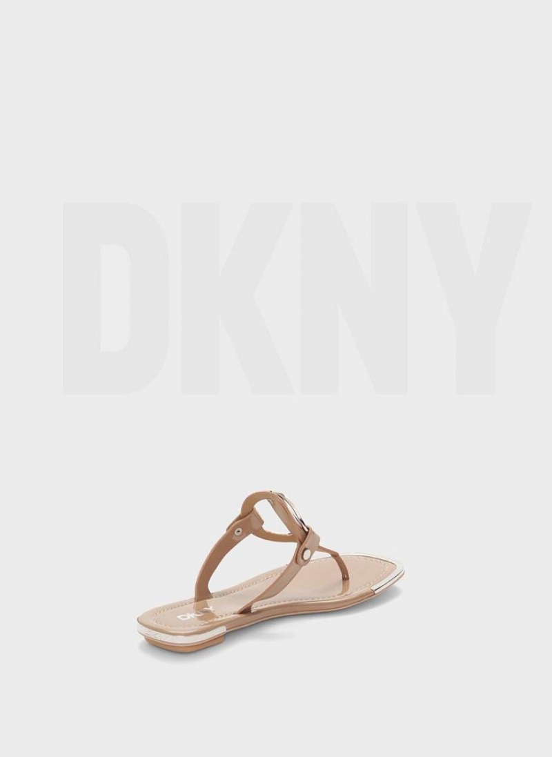 DKNY Hartford Flip Flops Damen Braun | Austria_D0912