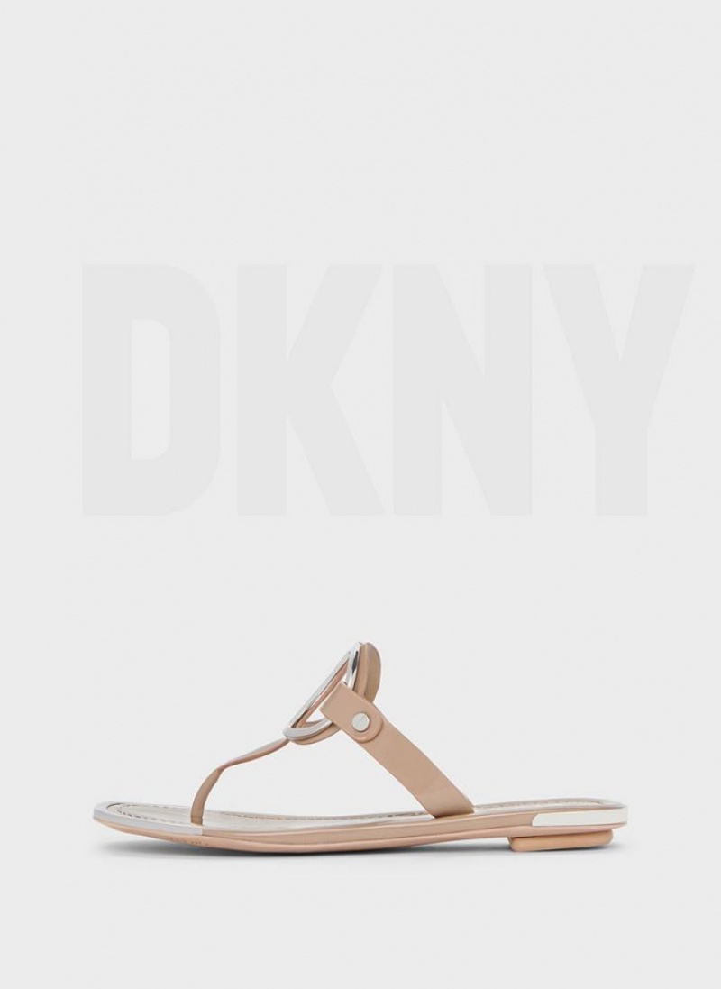 DKNY Hartford Flip Flops Damen Braun | Austria_D0912