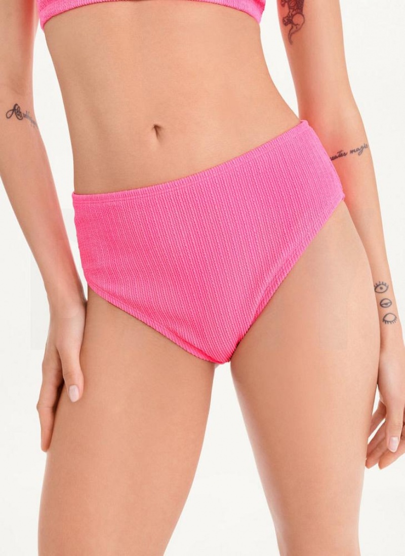 DKNY High Waisted Bikinihose Damen Rosa | Austria_D1258