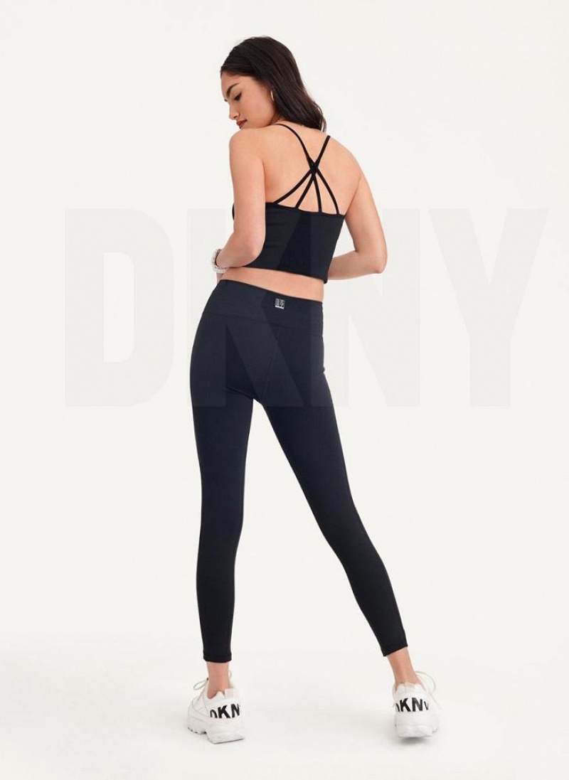 DKNY High Waisted Moto Tight Leggings Damen Schwarz | Austria_D0435