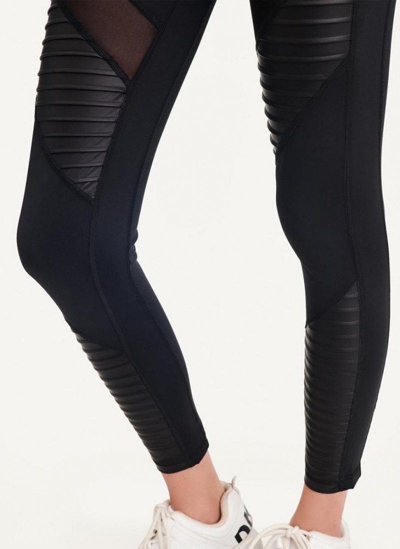 DKNY High Waisted Moto Tight Leggings Damen Schwarz | Austria_D0435