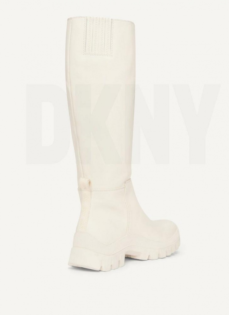 DKNY Hohe Lug Sole Stiefel Damen Beige | Austria_D1143