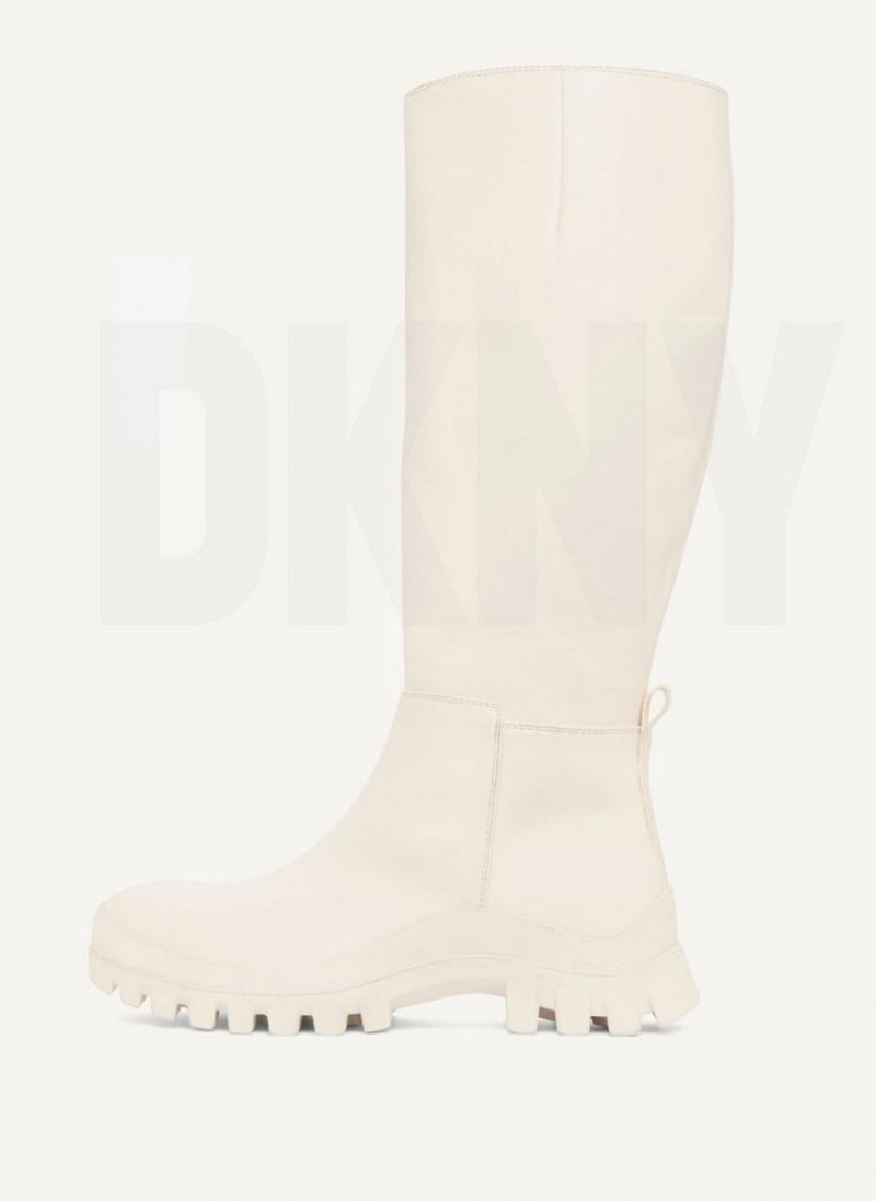 DKNY Hohe Lug Sole Stiefel Damen Beige | Austria_D1143