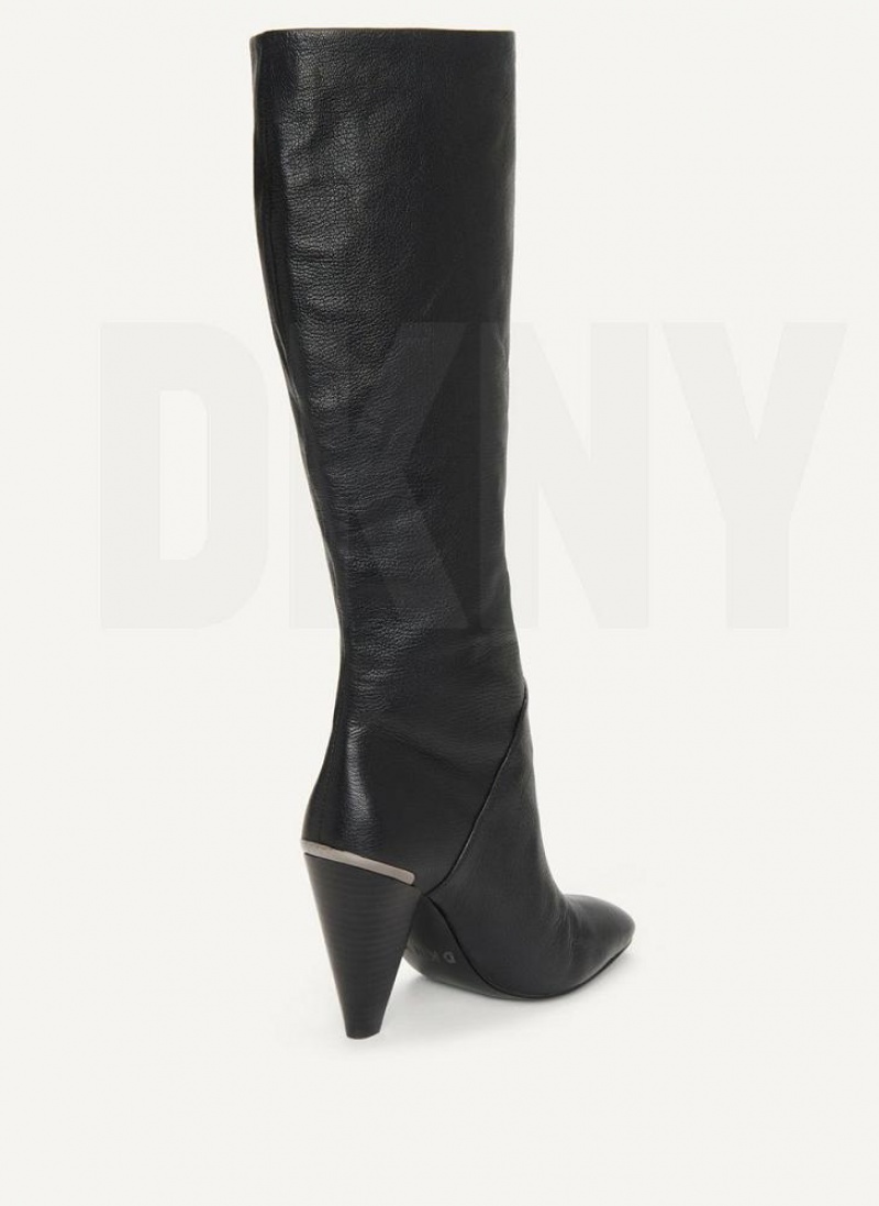 DKNY Hohe Slouchy Stiefel Damen Schwarz | Austria_D0142