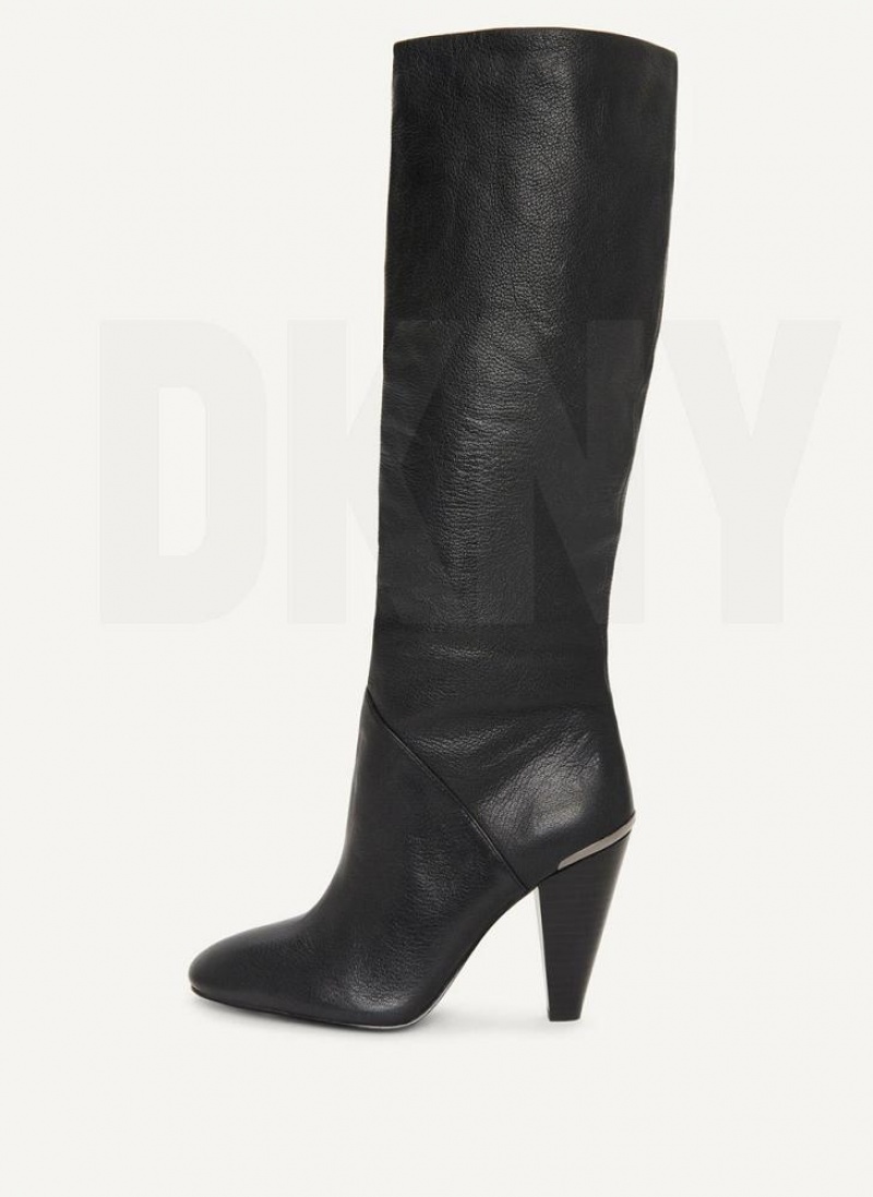 DKNY Hohe Slouchy Stiefel Damen Schwarz | Austria_D0142