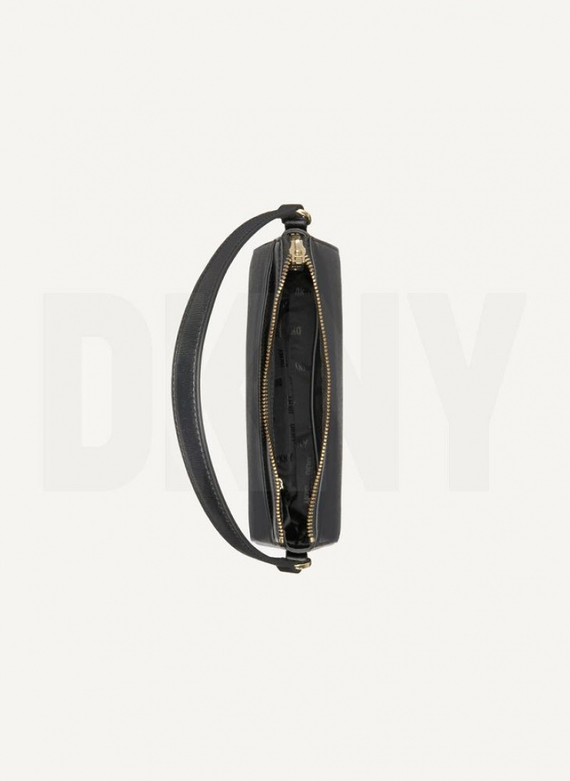 DKNY Irina Demi Geldbörse Damen Schwarz Gold | Austria_D1497