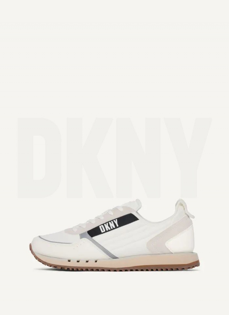 DKNY Jersey  Sneakers Herren Weiß | Austria_D0838