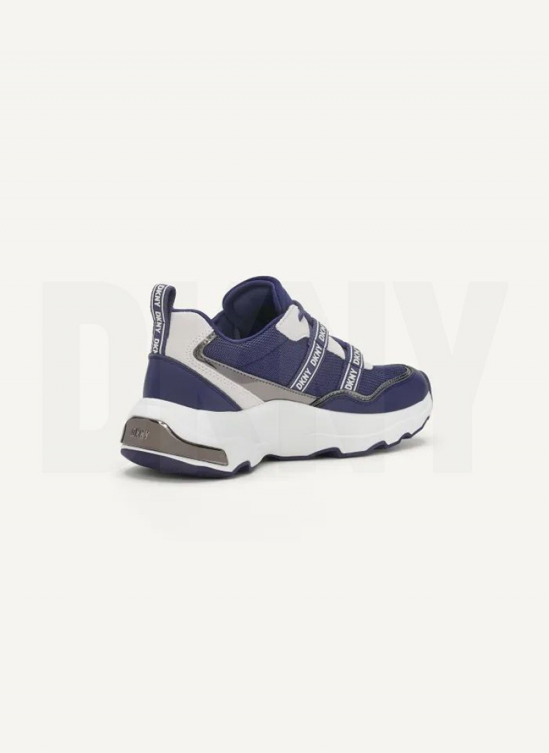 DKNY Justine Slip On Sneakers Damen Navy | Austria_D0169